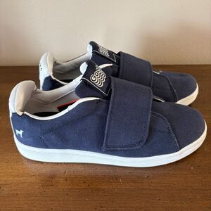 Goats Blue Canvas Tennis Shoes 7.5M Nordstrom Rack Hook & Loop Closure Comfort